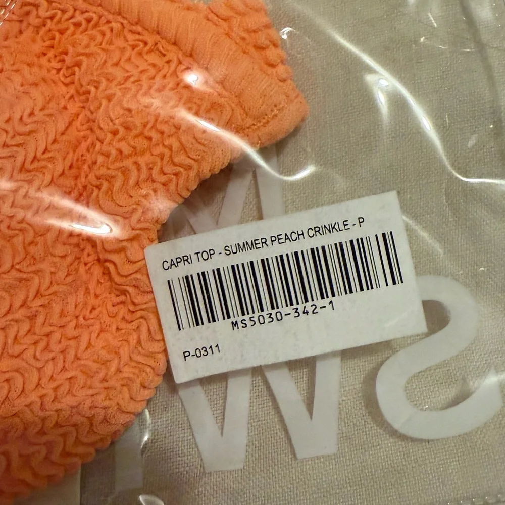NWT Monday Swimwear Capri Top